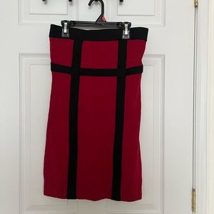 Red Strapless Tube Dress